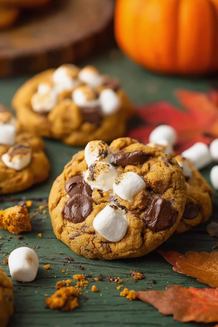 Pumpkin S’mores Cookies