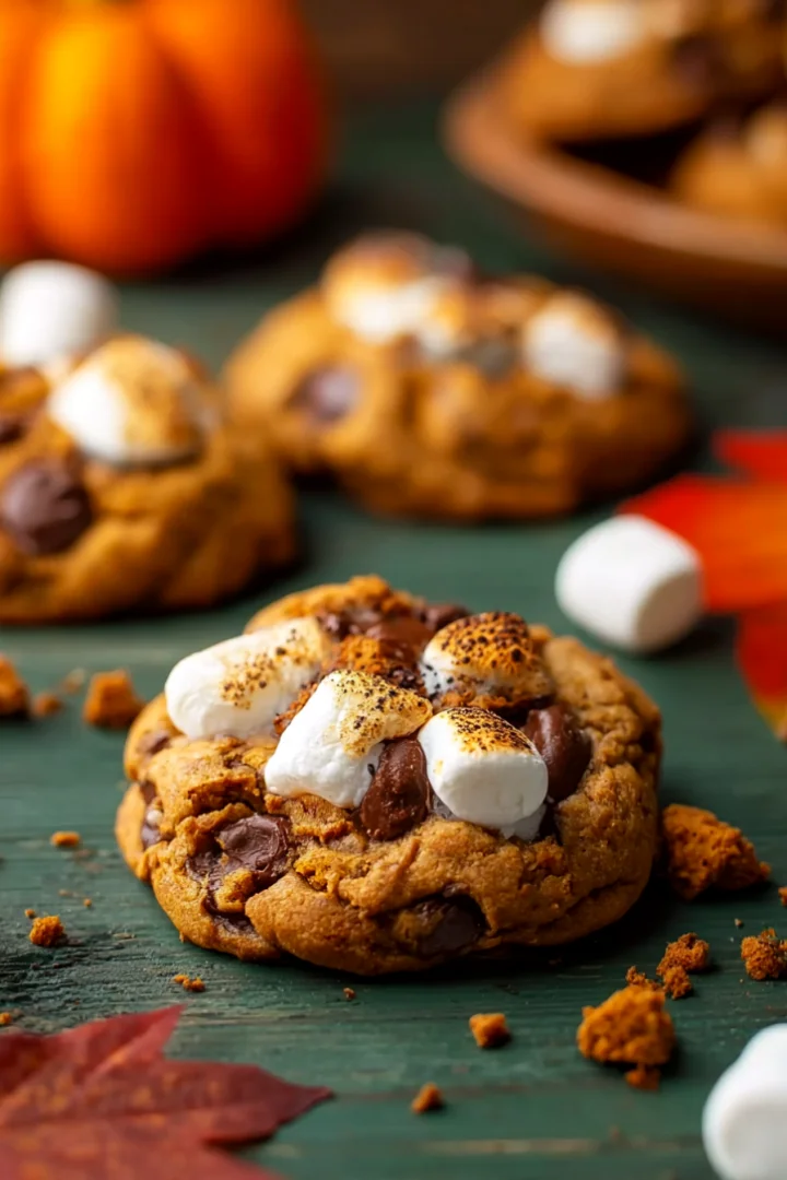 Pumpkin S’Mores Cookies - pumpkin-smores-cookies-a-fall-delight-you-cant-res-3
