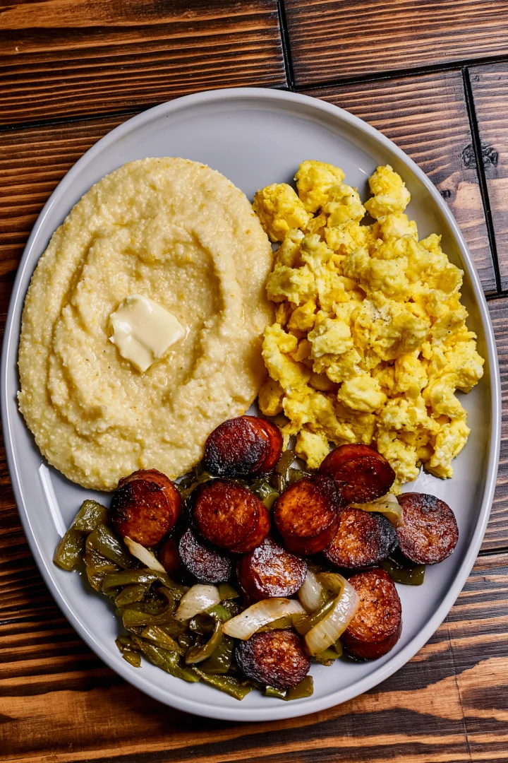 Sausage Eggs and Grits Skillet