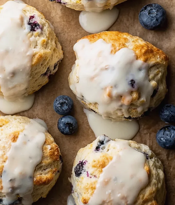 Sourdough blueberry biscuits