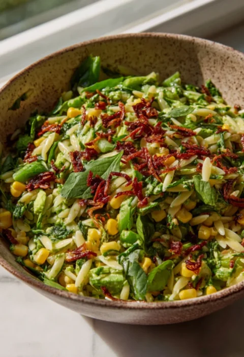Spring Orzo Pasta Salad