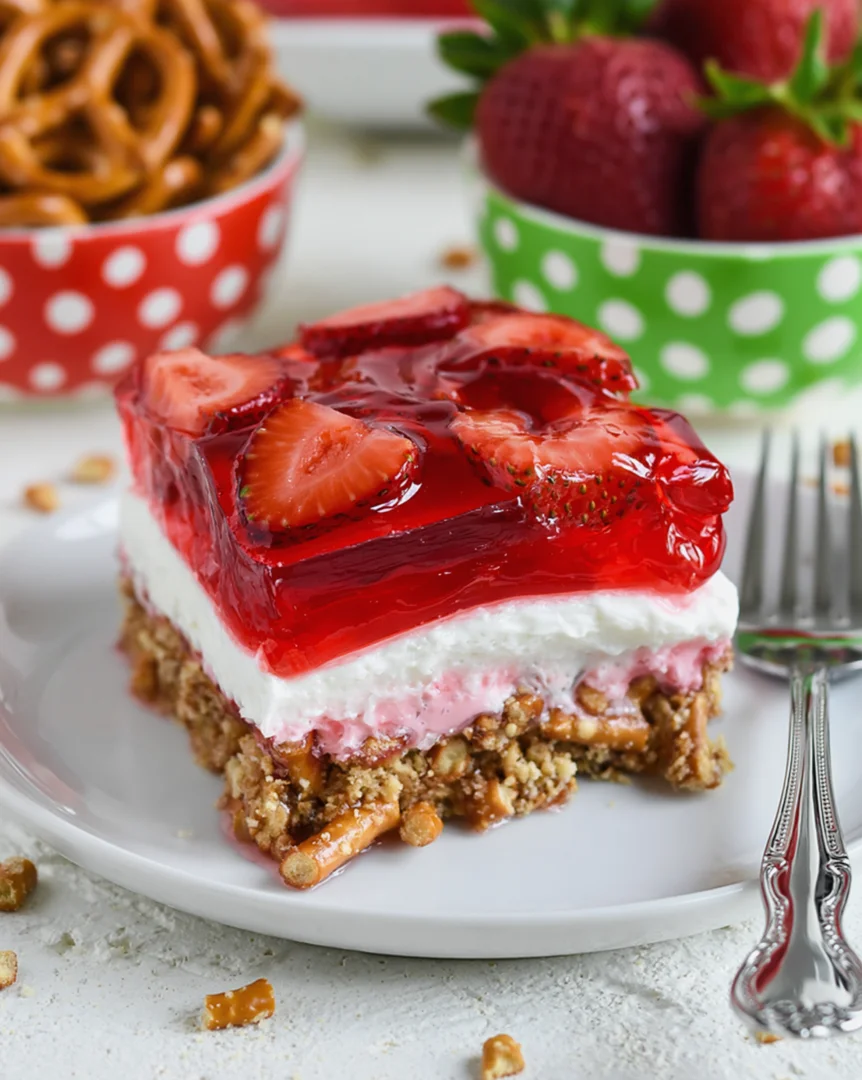 Strawberry Pretzel Salad