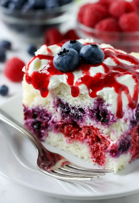 Summer Berry Sheet Cake