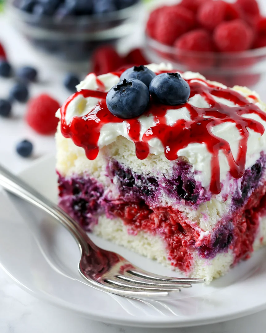 Summer Berry Sheet Cake