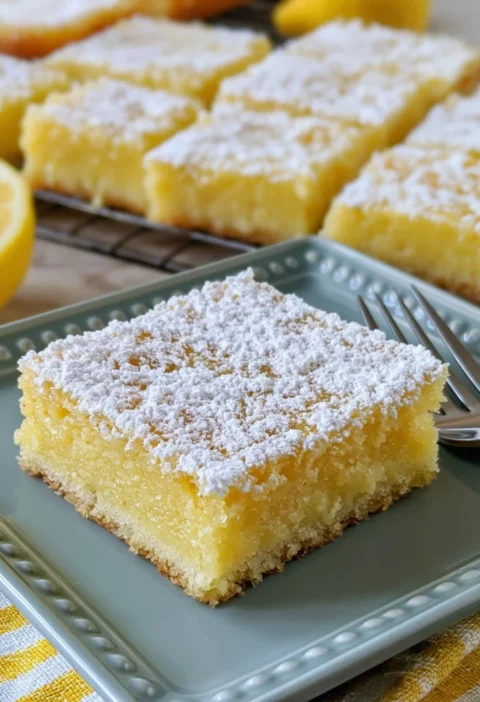 3-Ingredient Lemon Cake Bars