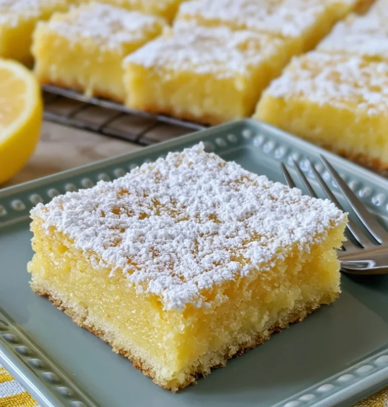 3-Ingredient Lemon Cake Bars