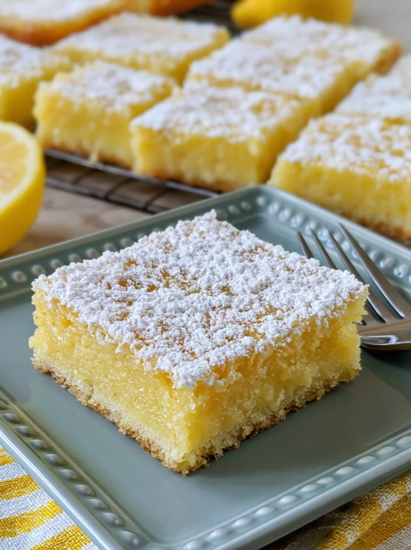 3-Ingredient Lemon Cake Bars