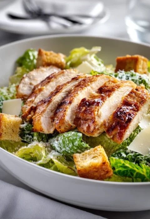 BEST Chicken Caesar Salad