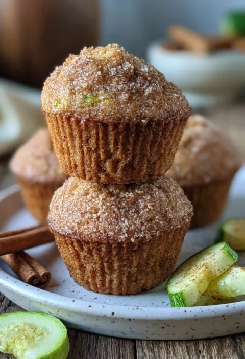 gluten-free cinnamon sugar zucchini muffins