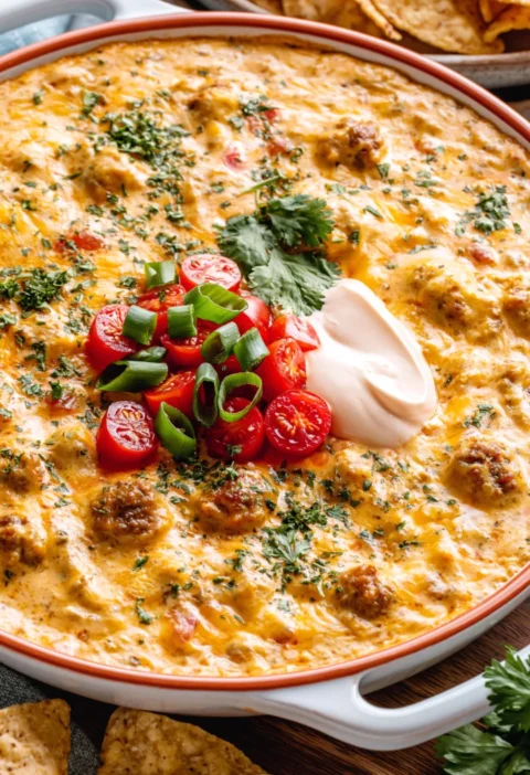 Cheesy Sausage Dip