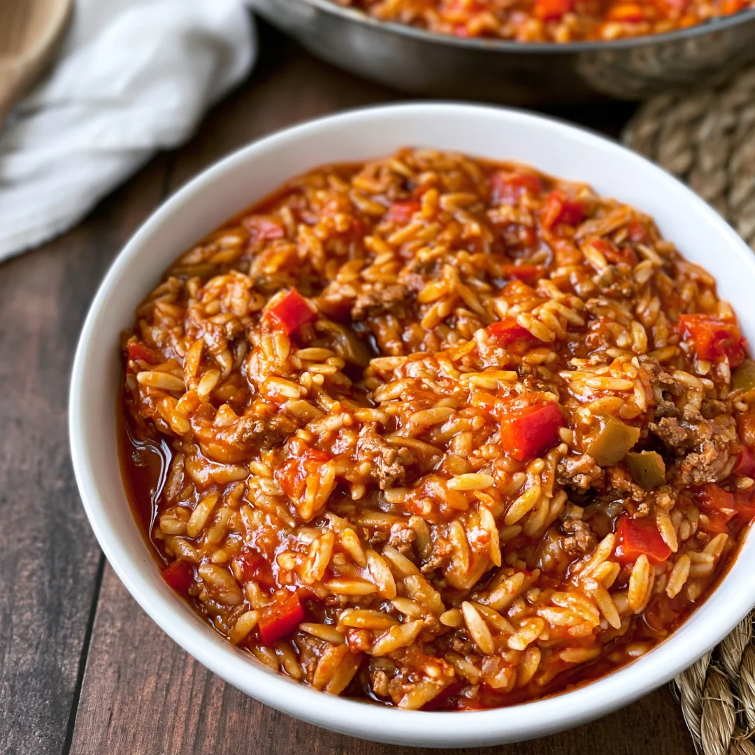 Cheesy St￭ Pepper Orzo