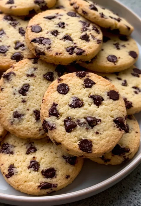Chocolate Chip Shortbread Cookies