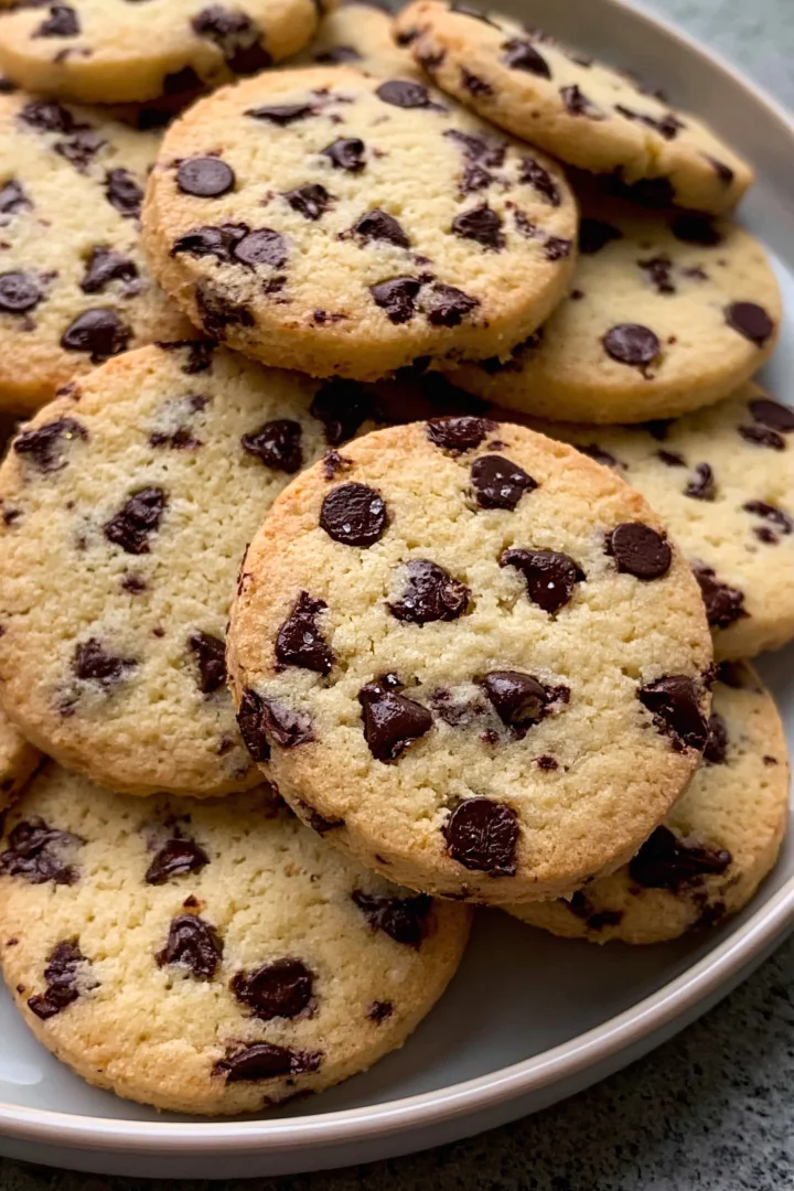 Chocolate Chip Shortbread Cookies