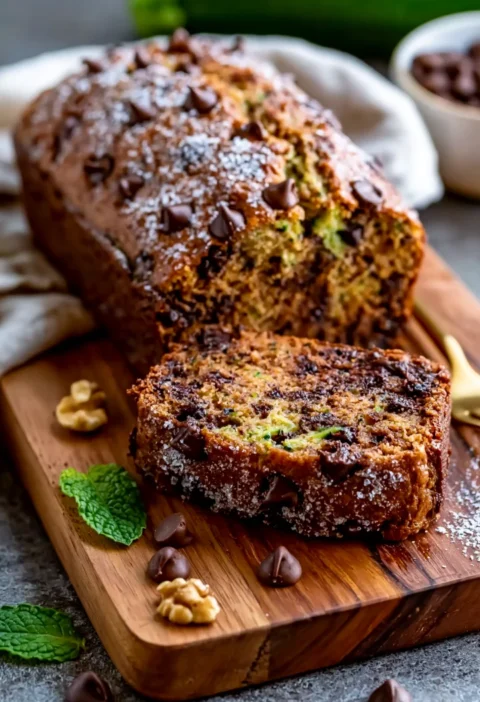 Cozy Small-Batch Chocolate Chip Zucchini Bread Recipe