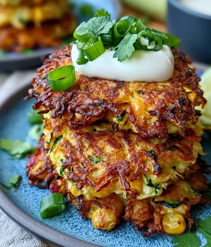 Crispy Zucchini Corn Fritters