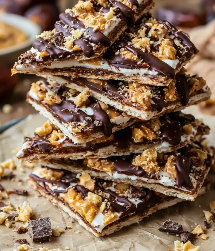 Date Bark with Peanut Butter Greek Yogurt