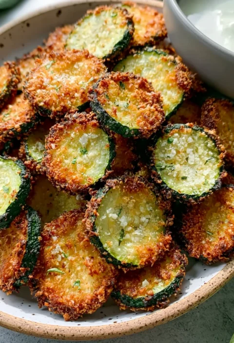 easy air fryer zucchini chips