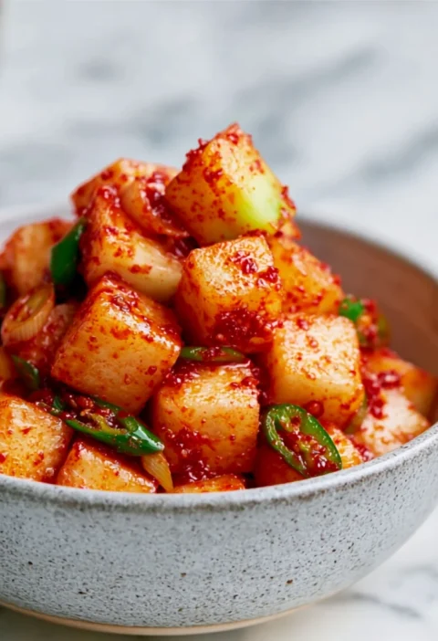 Easy Apple Kimchi
