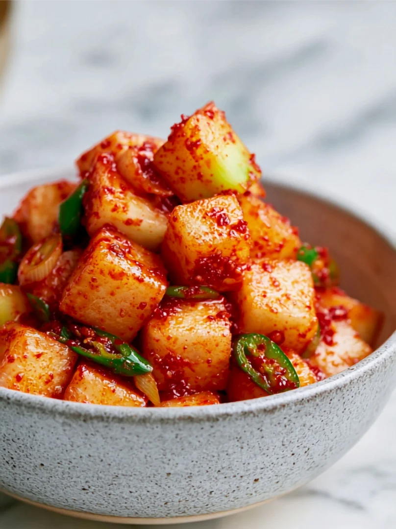 Easy Apple Kimchi