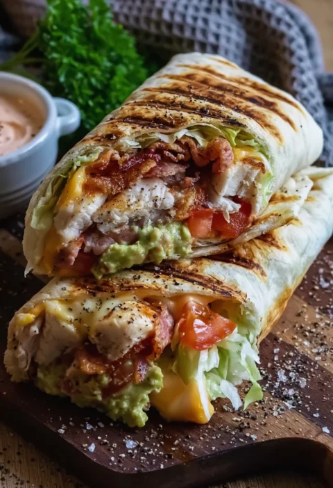 Easy Loaded Turkey Club Wraps
