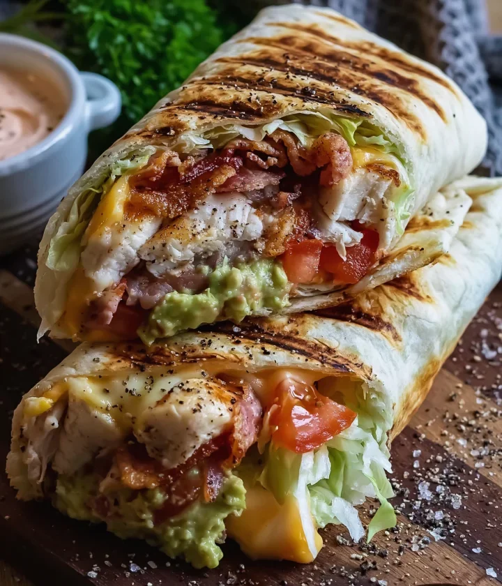 Easy Loaded Turkey Club Wraps