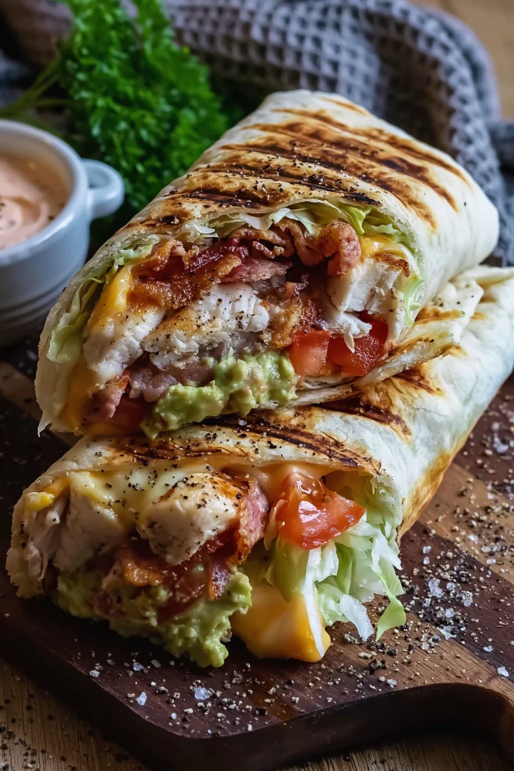 Easy Loaded Turkey Club Wraps