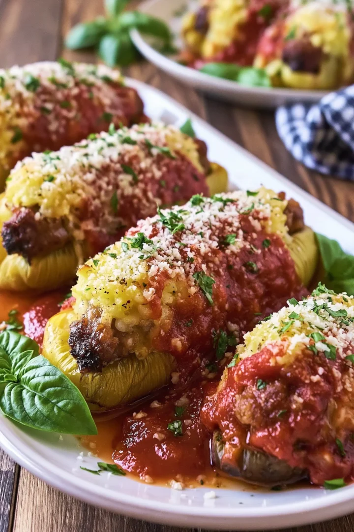 Easy St￭ Banana Peppers with Italian Sausage & Rice Recipe