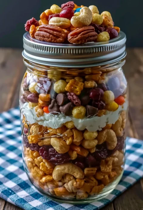 Easy Teacher Appreciation Mason Jar Snack Mix