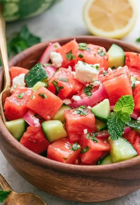 Feta Watermelon Salad