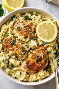 Lemon Chicken Orzo (One Pot!)