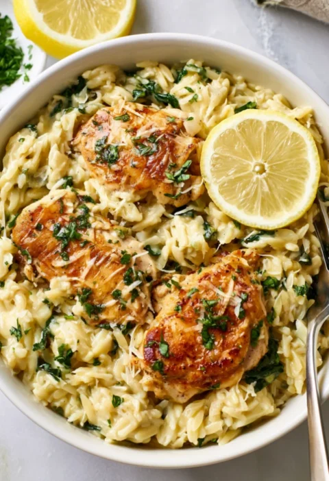 Lemon Chicken Orzo