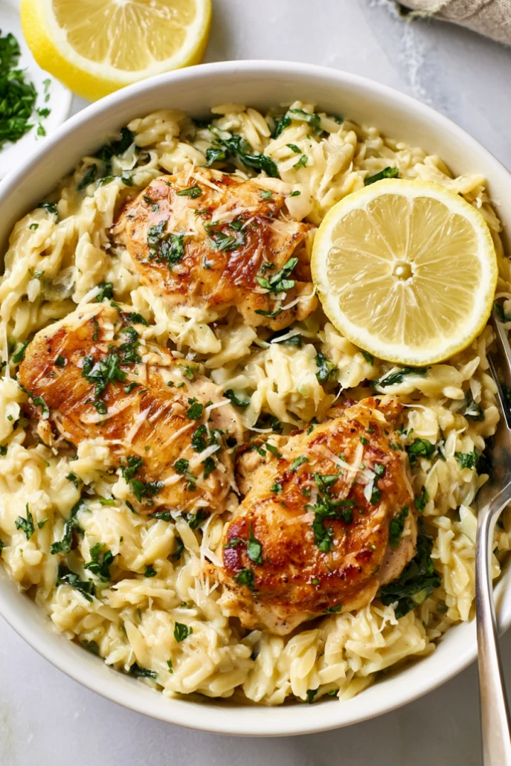 Lemon Chicken Orzo