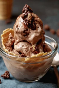 No Churn Chocolate Crackle Ice Cream