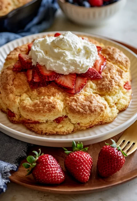 Old-Fashioned Pan-Baked Shortcake