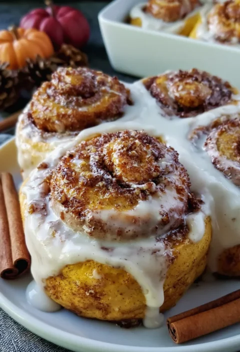 perfect pumpkin cinnamon rolls