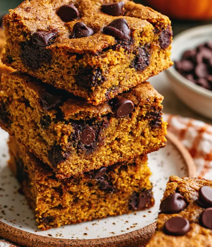 Pumpkin Chocolate Chip Bars