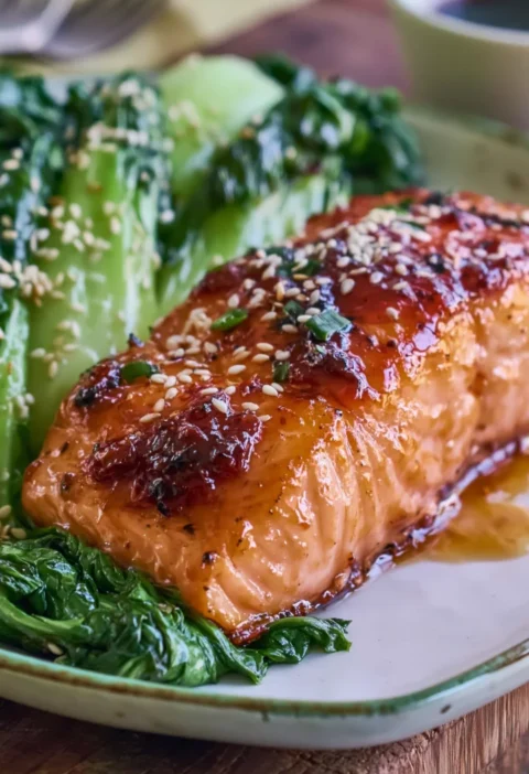 Quick Honey Sriracha Glazed Salmon Recipe