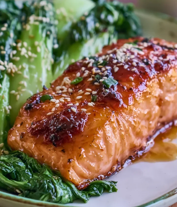 Quick Honey Sriracha Glazed Salmon Recipe
