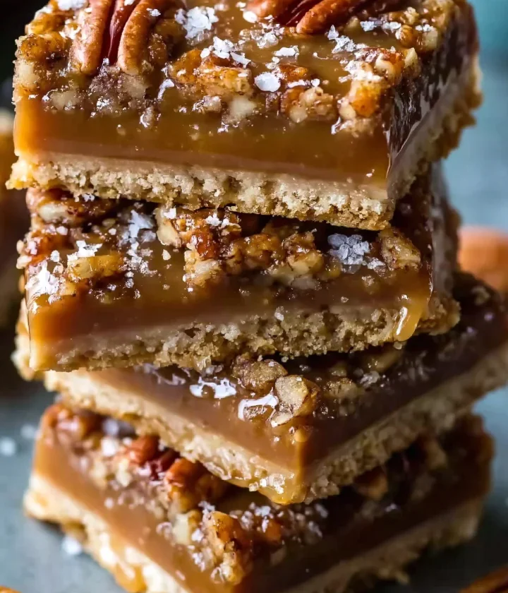 Salted Caramel Pecan Pie Bars
