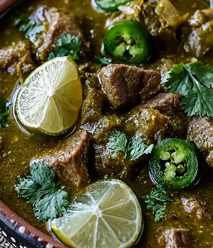 Mexican beef chile verde