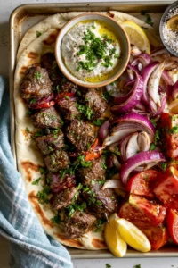 Sheet Pan Beef Kebabs