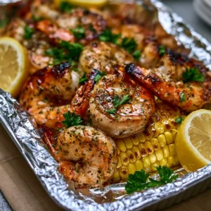 Simple Grilled Shrimp In Foil