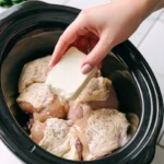 Slow Cooker Amish Garlic Butter Chicken Noodles