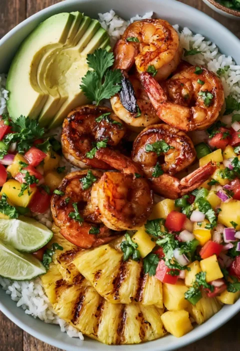 shrimp rice bowl
