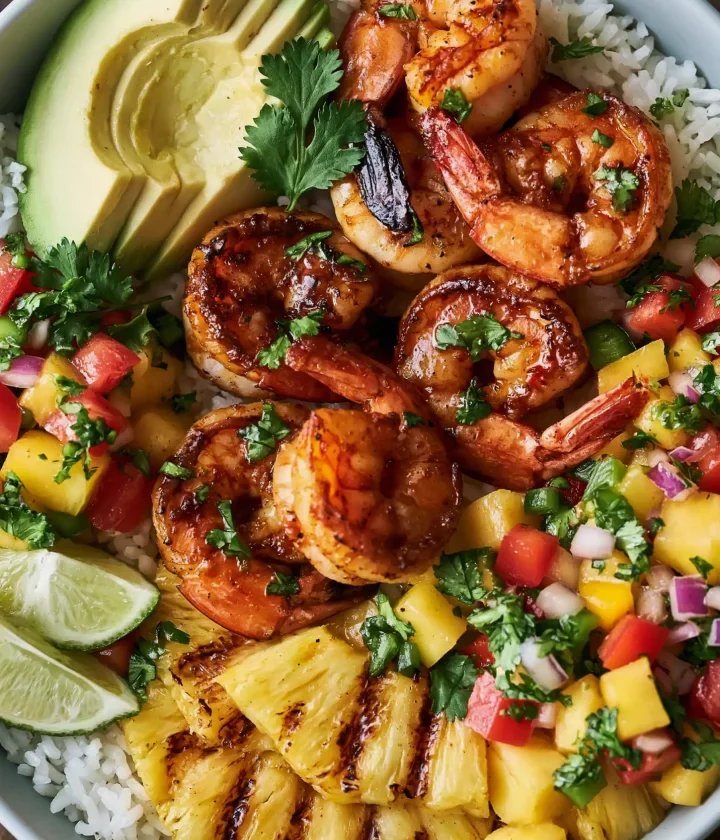 shrimp rice bowl