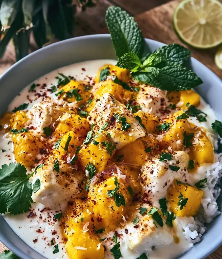 Tropical Mango Coconut Chicken Delight