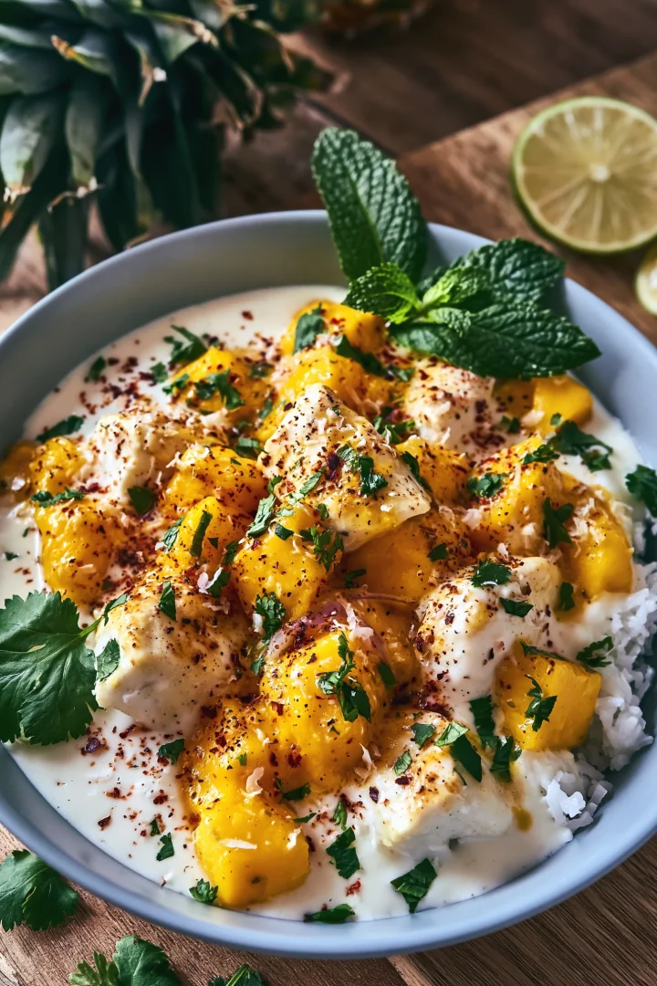 Tropical Mango Coconut Chicken Delight
