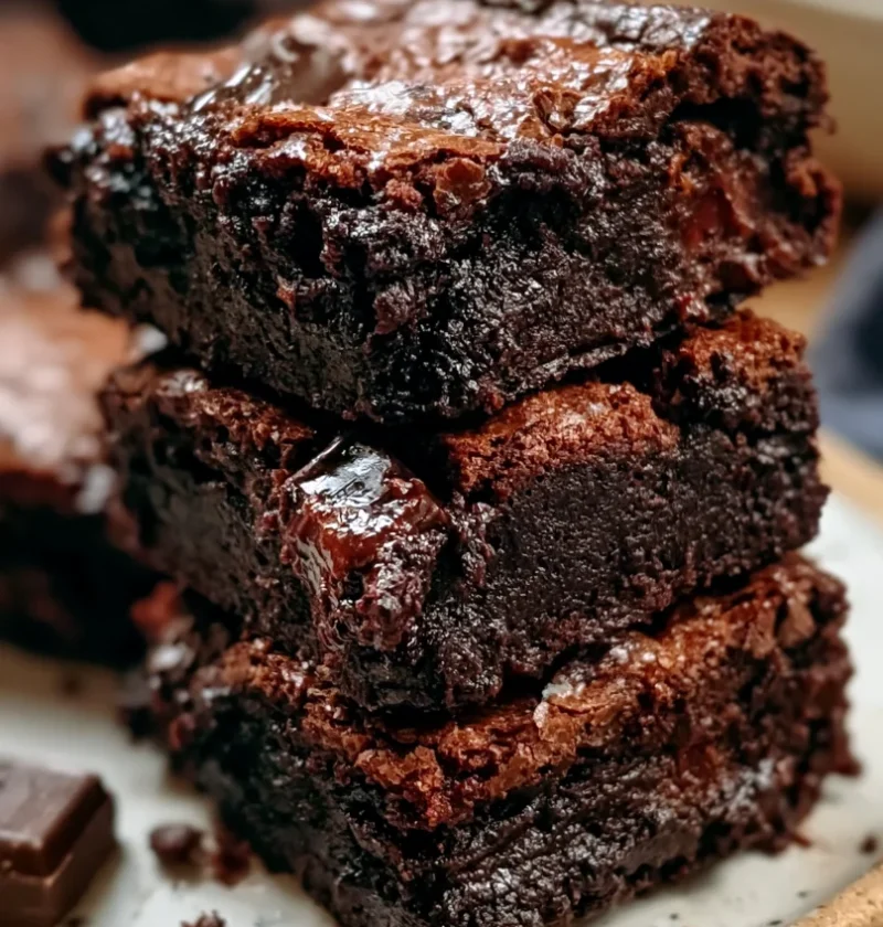 homemade sourdough brownies