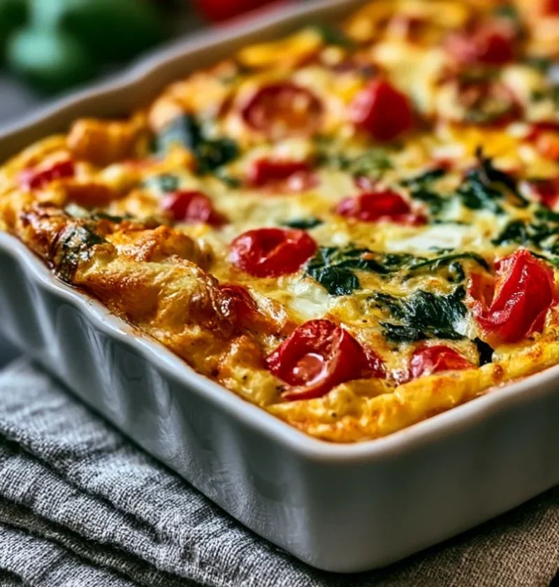 Baking Cottage Cheese Egg Bake