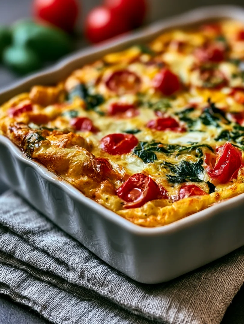 Baking Cottage Cheese Egg Bake